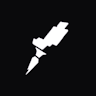 Logo da Rocketseat em preto em branco: um símbolo de foguete.